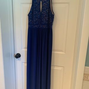 Nightway sleeveless long dress, size 12p sequins bodice, excellent condition
